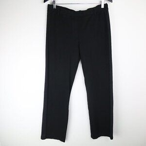BETABRAND Straight Leg Classic Stretch Dress Pant Yoga in Black Sz Large Petite